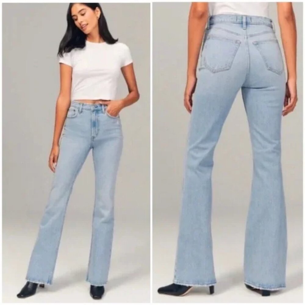 Abercrombie Curve Love 70s Vintage Flare Ultra High Rise